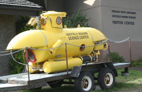 Small Submarine outside Hatfield Marine Science Center, Newport, OR