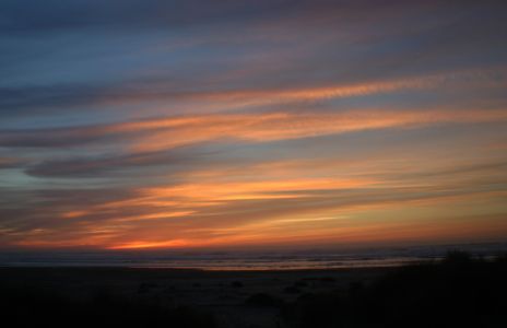 Sunset over the Pacific, near Newport, OR