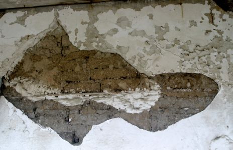 Surface Peeling From An Old Adobe Wall