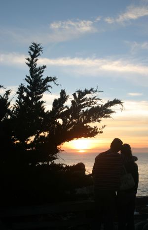 Couple Enjoying a Monterey Sunset