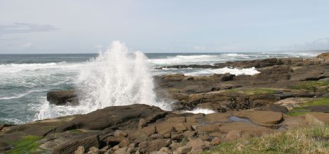 Waves Crashing on Rocks, OR 