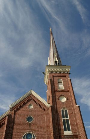 Church Steeple in Elkhart, IN