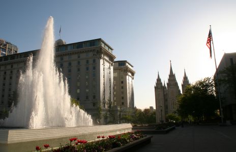 Fountain in Temple Square, Salt Lake City, UT