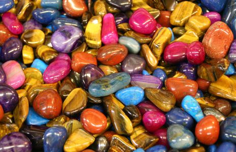 Colorful Tumbled rocks