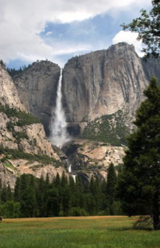 Yosemite Falls in Yosemite National Park, CA