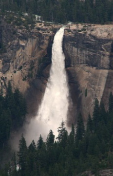 Nevada Falls from Glacier Point in Yosemite