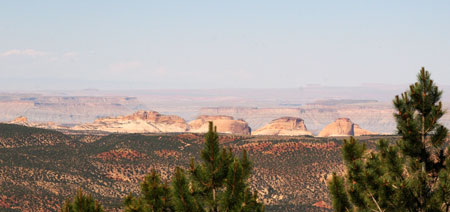 View of Domes in Capitol Reef from Boulder Mtn.