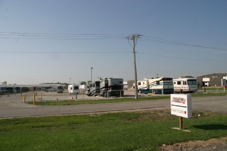 Newmar factory overnight coach parking