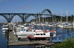 Marina and Bridge at Newport, Oregon