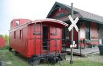 Old Caboose and Train Station