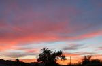 Sunset over Quartzsite