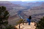 Overlooking Colorado River in Grand Canyon National Park