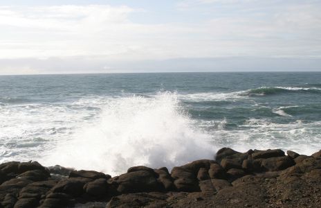 Waves Crashing on Rocks, OR 