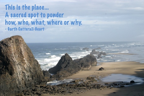 Seal Rocks, OR with Quote