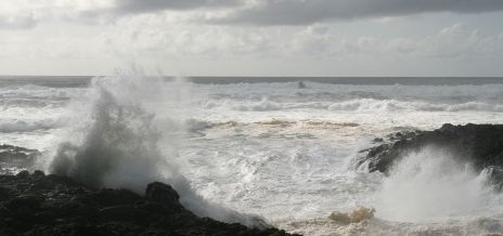 Waves Crashing at Devils Churn near Cape Perpetua