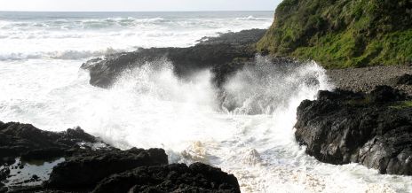 Waves Crashing at Devils Churn near Cape Perpetua