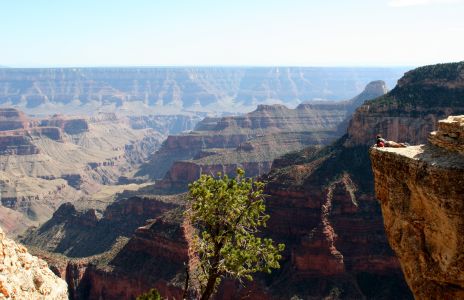 Overlooking the Grand Canyon from the North Rim