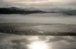 Foggy Alsea Bay at Low Tide, Waldport, OR